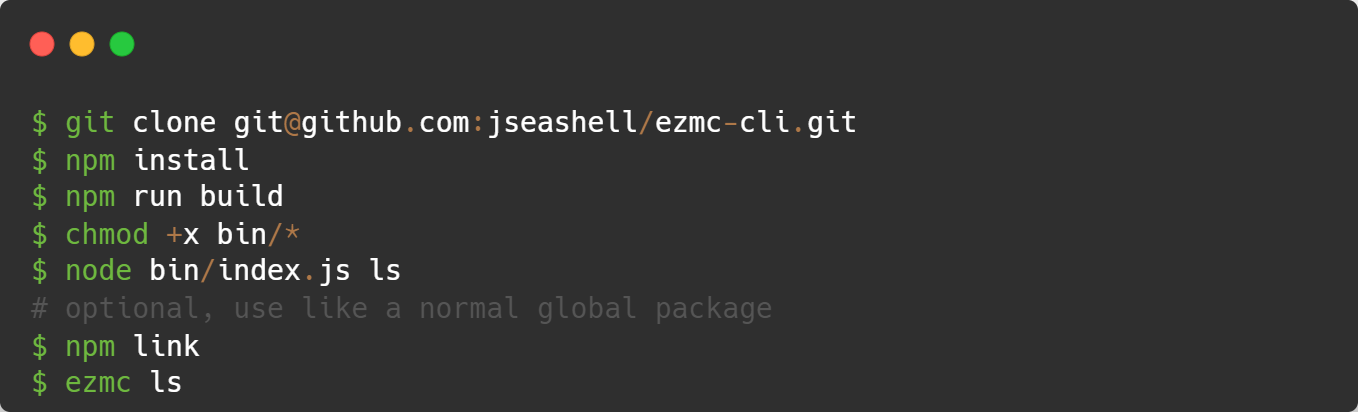 Development example